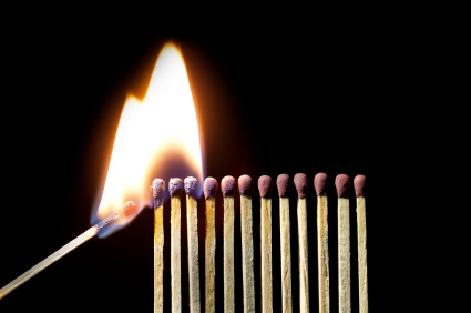 Education Revolution - Picture of Matches Being Lit